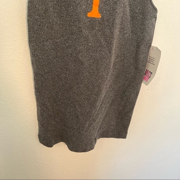 Miss Fanatic Racerback Tank Top Charcoal Gray Tennessee - Picture 4 of 9